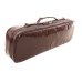 Photo2: NAHOK Alto Flute Case Guard C Foot Extra size [Krysar2/wf] Chocolate / Light brown Leather Emblem {Waterproof, Temperature Adjustment & Shock Absorb} (2)