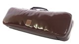 NAHOK Alto Flute Case Guard C Foot Extra size [Krysar2/wf] Chocolate / Light brown Leather Emblem {Waterproof, Temperature Adjustment & Shock Absorb}