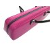 Photo6: For B&C foot, NAHOK Flute & Piccolo Case Bag [Grand Master3/wf] Fuchsia Pink / Choco & Silver Handle {Waterproof, Temperature Adjustment & Shock Absorb}