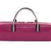 Photo4: For B&C foot, NAHOK Flute & Piccolo Case Bag [Grand Master3/wf] Fuchsia Pink / Choco & Silver Handle {Waterproof, Temperature Adjustment & Shock Absorb} (4)