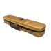 Photo5: NAHOK Flute Case Bag B Foot [Amadeus/wf] Gold / Choco Genuine Leather Handle {Waterproof, Temperature Adjustment & Shock Absorb}