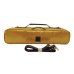 Photo8: NAHOK Flute Case Bag B Foot [Amadeus/wf] Gold / Choco Genuine Leather Handle {Waterproof, Temperature Adjustment & Shock Absorb}