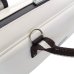 Photo8: For B&C foot, NAHOK Flute & Piccolo Case Bag [Grand Master3/wf] White / Choco & Silver Handle {Waterproof, Temperature Adjustment & Shock Absorb} (8)