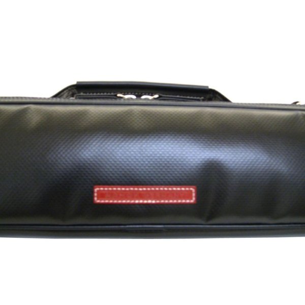 Photo2: NAHOK Flute Case Bag B Foot [Amadeus/wf] Black / Black Genuine Leather Handle *Red name {Waterproof, Temperature Adjustment & Shock Absorb}