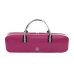 Photo3: For B&C foot, NAHOK Flute & Piccolo Case Bag [Grand Master3/wf] Fuchsia Pink / Choco & Silver Handle {Waterproof, Temperature Adjustment & Shock Absorb}