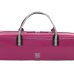 Photo3: For B&C foot, NAHOK Flute & Piccolo Case Bag [Grand Master3/wf] Fuchsia Pink / Choco & Silver Handle {Waterproof, Temperature Adjustment & Shock Absorb} (3)