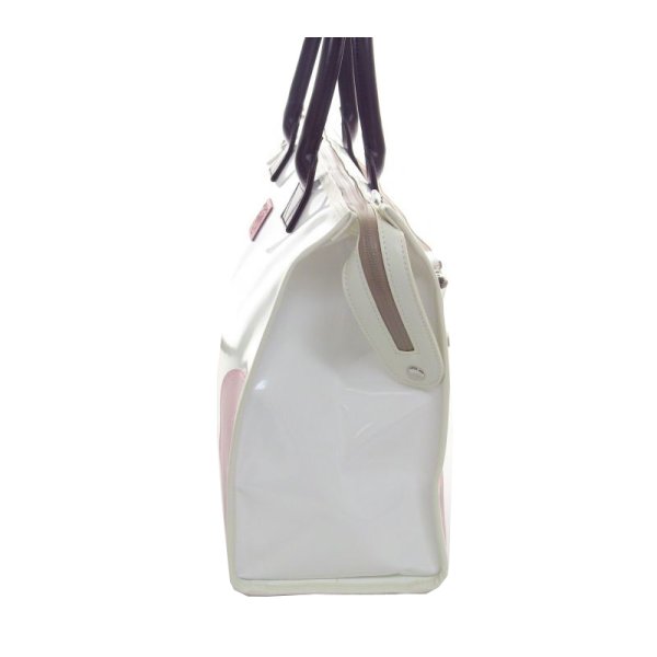 Photo3: NAHOK Lesson Tote [Swing2/wf] White / Ivory, Smokey Pink, Chocolate {Waterproof}