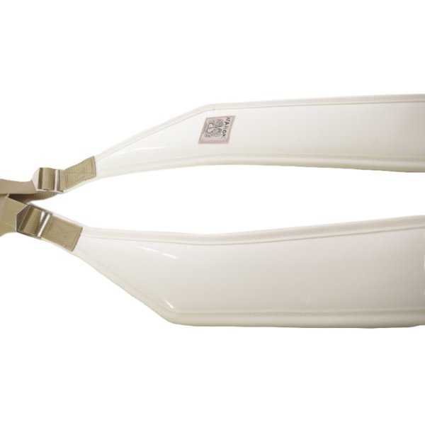 Photo2: NAHOK Wide Backpack Belt white special coating