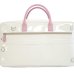 Photo3: NAHOK Oblong Briefcase [Ludwig/wf] White / Genuine Leather Pink {Waterproof, Temperature Adjustment & Shock Absorb} (3)