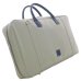 Photo2: NAHOK Oblong Briefcase [Ludwig/wf] Matte Light Grey / Navy Blue {Waterproof, Temperature Adjustment & Shock Absorb} (2)