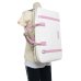 Photo7: NAHOK Oblong Briefcase [Ludwig/wf] White / Genuine Leather Pink {Waterproof, Temperature Adjustment & Shock Absorb}