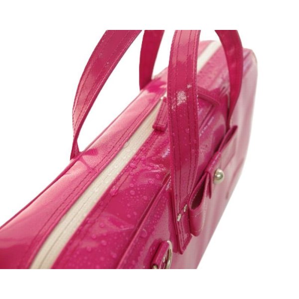 Photo3: NAHOK Clarinet Case Bag [Camarade/wf] Fuchsia Pink / Ribbon {Waterproof, Temperature Adjustment & Shock Absorb}