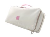 NAHOK Clarinet Case Bag 2compartments  [Appassionato2/wf] White / Light Pink {Waterproof, Temperature Adjustment & Shock Absorb}