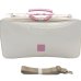 Photo7: NAHOK Clarinet Case Bag 2compartments  [Appassionato2/wf] White / Light Pink {Waterproof, Temperature Adjustment & Shock Absorb} (7)