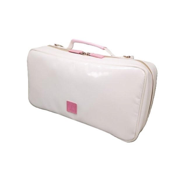 Photo2: NAHOK Oboe Case Bag [Appassionato/wf] Pure White / Light Pink {Waterproof, Temperature Adjustment & Shock Absorb}