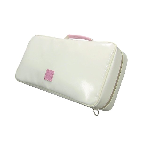 Photo1: NAHOK Oboe Case Bag [Appassionato/wf] Pure White / Light Pink {Waterproof, Temperature Adjustment & Shock Absorb}