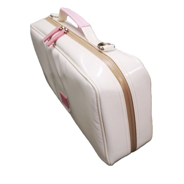 Photo3: NAHOK Oboe Case Bag [Appassionato/wf] Pure White / Light Pink {Waterproof, Temperature Adjustment & Shock Absorb}