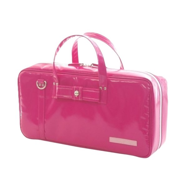 Photo2: NAHOK Clarinet Case Bag [Camarade/wf] Fuchsia Pink / Ribbon {Waterproof, Temperature Adjustment & Shock Absorb}