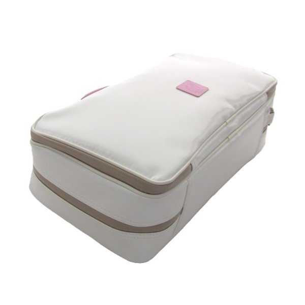 Photo2: NAHOK Clarinet Case Bag 2compartments  [Appassionato2/wf] White / Light Pink {Waterproof, Temperature Adjustment & Shock Absorb}