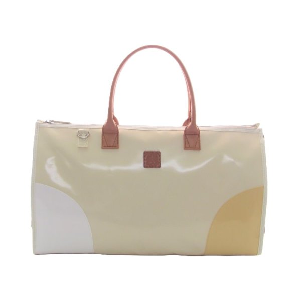 Photo2: NAHOK Lesson Tote [Swing/wf] Cream / White, Bamboo {Waterproof}