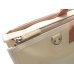 Photo7: NAHOK Lesson Tote [Swing/wf] Cream / White, Bamboo {Waterproof}