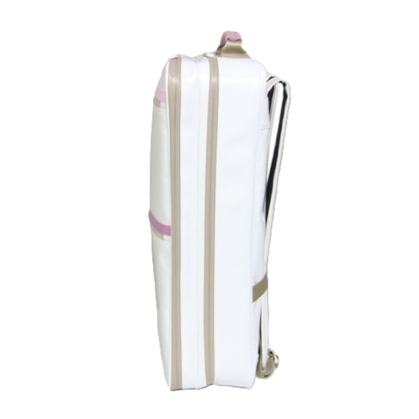 Photo4: NAHOK W Case 2 Compart Backpack for Clarinet [Carlito 2/wf] White / Pink {Waterproof, Temperature Adjustment & Shock Absorb}