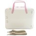 Photo3: NAHOK Briefcase for Oboe [Cantabile 2/wf] White / Pink {Waterproof, Temperature Adjustment & Shock Absorb} (3)