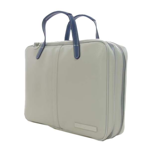 Photo2: NAHOK Briefcase for Oboe [Cantabile/wf] Matte Light Gray / Navy Blue {Waterproof, Temperature Adjustment & Shock Absorb}