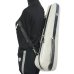 Photo4: NAHOK Concert Ukulele Carry Case [Mighty Uke/wf] Light Gray / Black {Waterproof, Temperature Adjustment & Shock Absorb} (4)