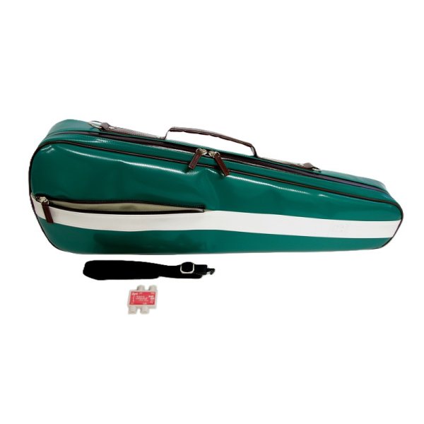 Photo2: NAHOK Concert Ukulele Carry Case [Mighty Uke/wf] Emerald Green / White {Waterproof, Temperature Adjustment & Shock Absorb}