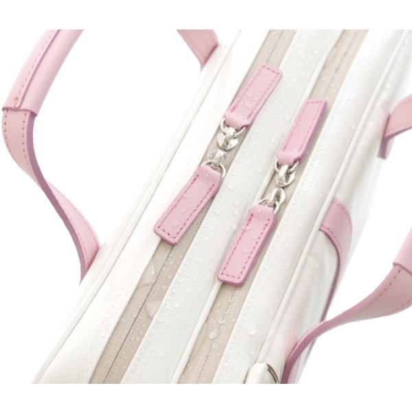 Photo5: NAHOK Briefcase for Oboe [Cantabile 2/wf] White / Pink {Waterproof, Temperature Adjustment & Shock Absorb}