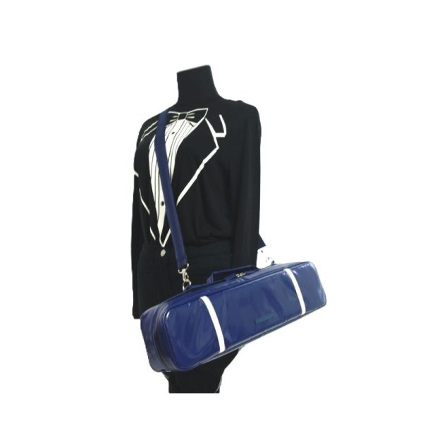 Photo5: NAHOK Alto Flute Case Guard B Foot [Krysar/wf] Deep Blue / Ivory {Waterproof, Temperature Adjustment & Shock Absorb}