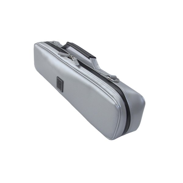 Photo2: NAHOK Flute Case Bag B Foot [Amadeus/wf] Silver / Black Genuine Leather Handle {Waterproof, Temperature Adjustment & Shock Absorb}