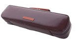 NAHOK Flute Case Bag C Foot [Amadeus/wf] Chocolate / Camel Genuine Leather Handle {Waterproof, Temperature Adjustment & Shock Absorb}