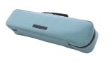 NAHOK Flute Case Bag B Foot [Amadeus/wf] Peacock green / Chocolate Genuine Leather Handle {Waterproof, Temperature Adjustment & Shock Absorb}