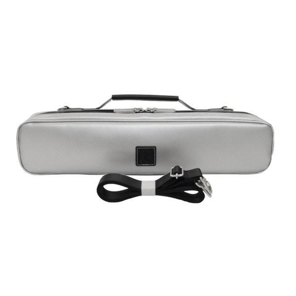 Photo3: NAHOK Flute Case Bag B Foot [Amadeus/wf] Silver / Black Genuine Leather Handle {Waterproof, Temperature Adjustment & Shock Absorb}