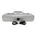 Photo3: NAHOK Flute Case Bag B Foot [Amadeus/wf] Silver / Black Genuine Leather Handle {Waterproof, Temperature Adjustment & Shock Absorb}