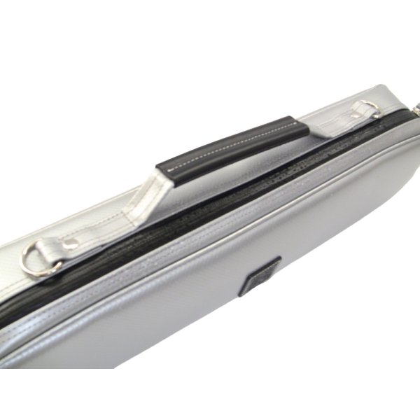 Photo5: NAHOK Flute Case Bag B Foot [Amadeus/wf] Silver / Black Genuine Leather Handle {Waterproof, Temperature Adjustment & Shock Absorb}