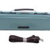 Photo8: NAHOK Flute Case Bag B Foot [Amadeus/wf] Peacock green / Chocolate Genuine Leather Handle {Waterproof, Temperature Adjustment & Shock Absorb} (8)