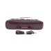 Photo7: NAHOK Flute Case Bag B Foot [Amadeus/wf] Chocolate / Camel Genuine Leather Handle {Waterproof, Temperature Adjustment & Shock Absorb}