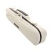 Photo3: NAHOK Flute Case Bag B Foot [Amadeus/wf] White / Chocolate Genuine Leather Handle {Waterproof, Temperature Adjustment & Shock Absorb}