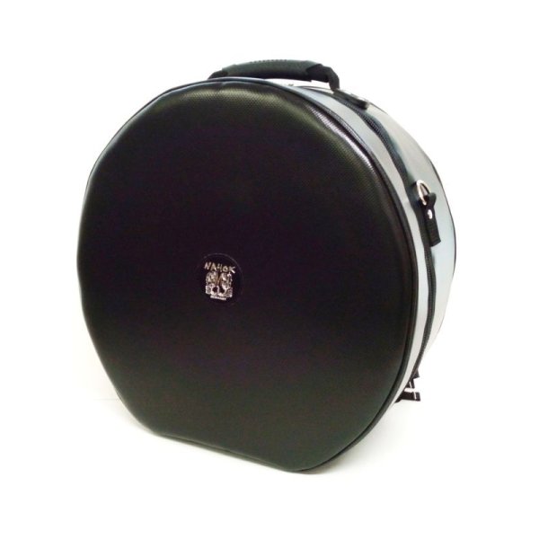 Photo1: NAHOK Backpack style 14inch Snare Drum Case with big snappie [Great Gatsby 2] Black / Scarlet {Waterproof, Temperature Adjustment & Shock Absorb}