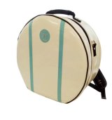 NAHOK Backpack style 14inch Snare Drum Case with big snappie [Great Gatsby 2] Ivory / Peacock Green {Waterproof, Temperature Adjustment & Shock Absorb}