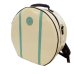 Photo1: NAHOK Backpack style 14inch Snare Drum Case with big snappie [Great Gatsby 2] Ivory / Peacock Green {Waterproof, Temperature Adjustment & Shock Absorb} (1)