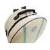 Photo7: NAHOK Backpack style 14inch Snare Drum Case with big snappie [Great Gatsby 2] Ivory / Peacock Green {Waterproof, Temperature Adjustment & Shock Absorb}