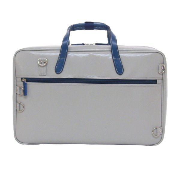Photo4: NAHOK 2 Compartment Bag 43 [Deniro 2/wf] for Flute Players Matte Light Grey / Navy Blue {Waterproof, Temperature Adjustment & Shock Absorb}
