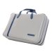 Photo1: NAHOK Briefcase for Flute, Oboe, Clarinet [Deniro/wf] Matte Light Grey / Navy Blue {Waterproof, Temperature Adjustment & Shock Absorb} (1)