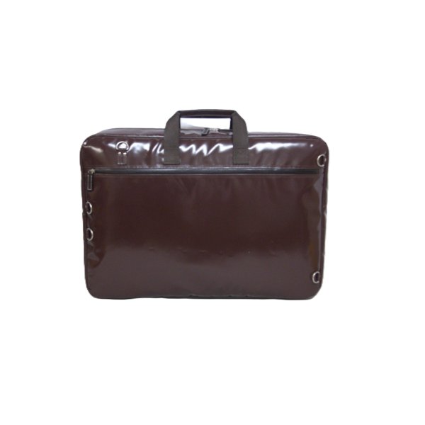 Photo3: NAHOK Handmade 3way Backpack Compatible Alto Flute Garment (43cm x 62.5cm) for C & B foot「Over the Rainbow/wf」chocolate {Waterproof, Temperature Adjustment & Shock Absorb}