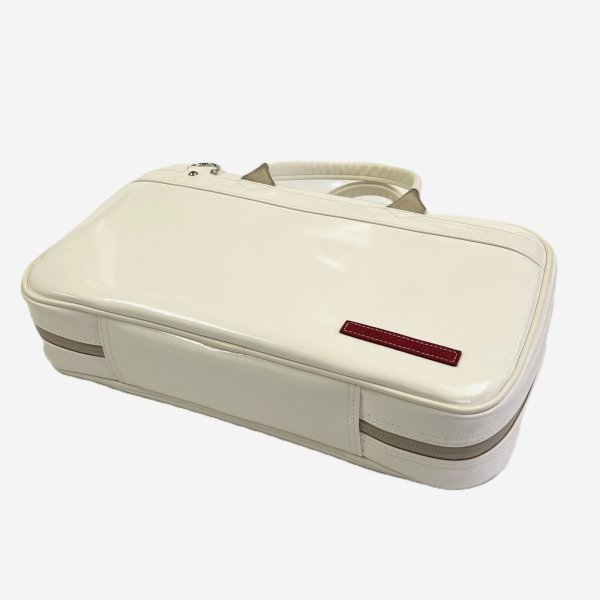 Photo5: NAHOK Single Oboe Case Bag [The Mission2/wf] White special coating・beige /2handles with genuine Leather red emblem {Waterproof, Temperature Adjustment & Shock Absorb}