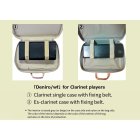 Other Photos2: NAHOK 2 Compartment Bag 43 for Clarinet [Deniro/wf] Ivory / White, Chocolate {Waterproof, Temperature Adjustment & Shock Absorb}